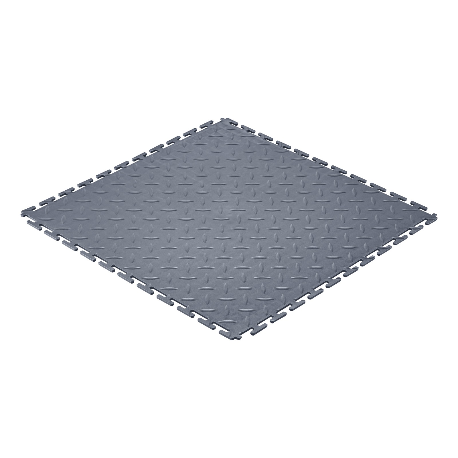 VEVOR Garage Floor Tiles Interlocking 16 Pack 20.2×20.2×0.2 in PVC Graphite Gray