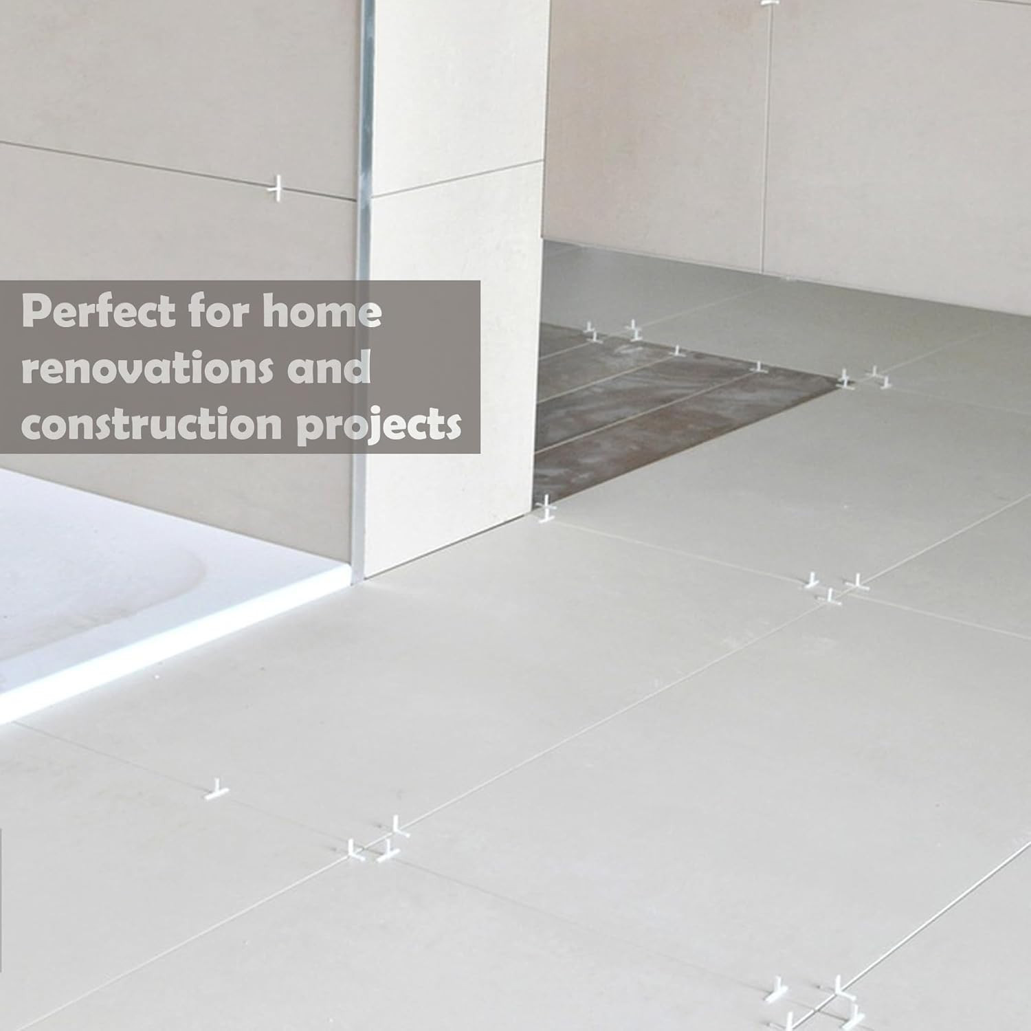 Plastic Tile Spacers 2mm Cross Shape Floor Wall Tiling Leveling Locator 300pc