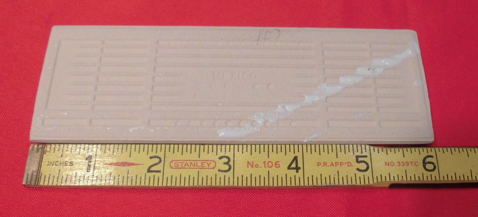 1 pc. Glossy White #100: 2″ X 6″ Bullnose Ceramic Tiles by Daltile, New Stock
