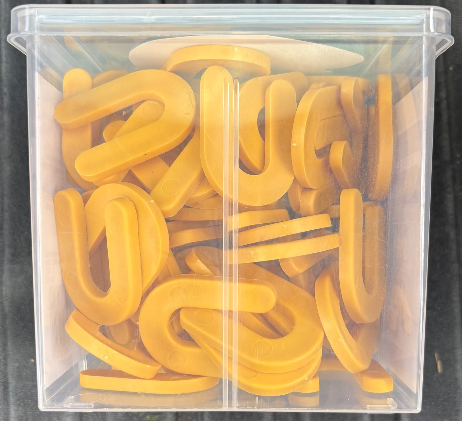 LOT of 4 – (100-Pk) QEP Horseshoe Shim Tile Spacers Yellow 3/16″ 10322 NEW