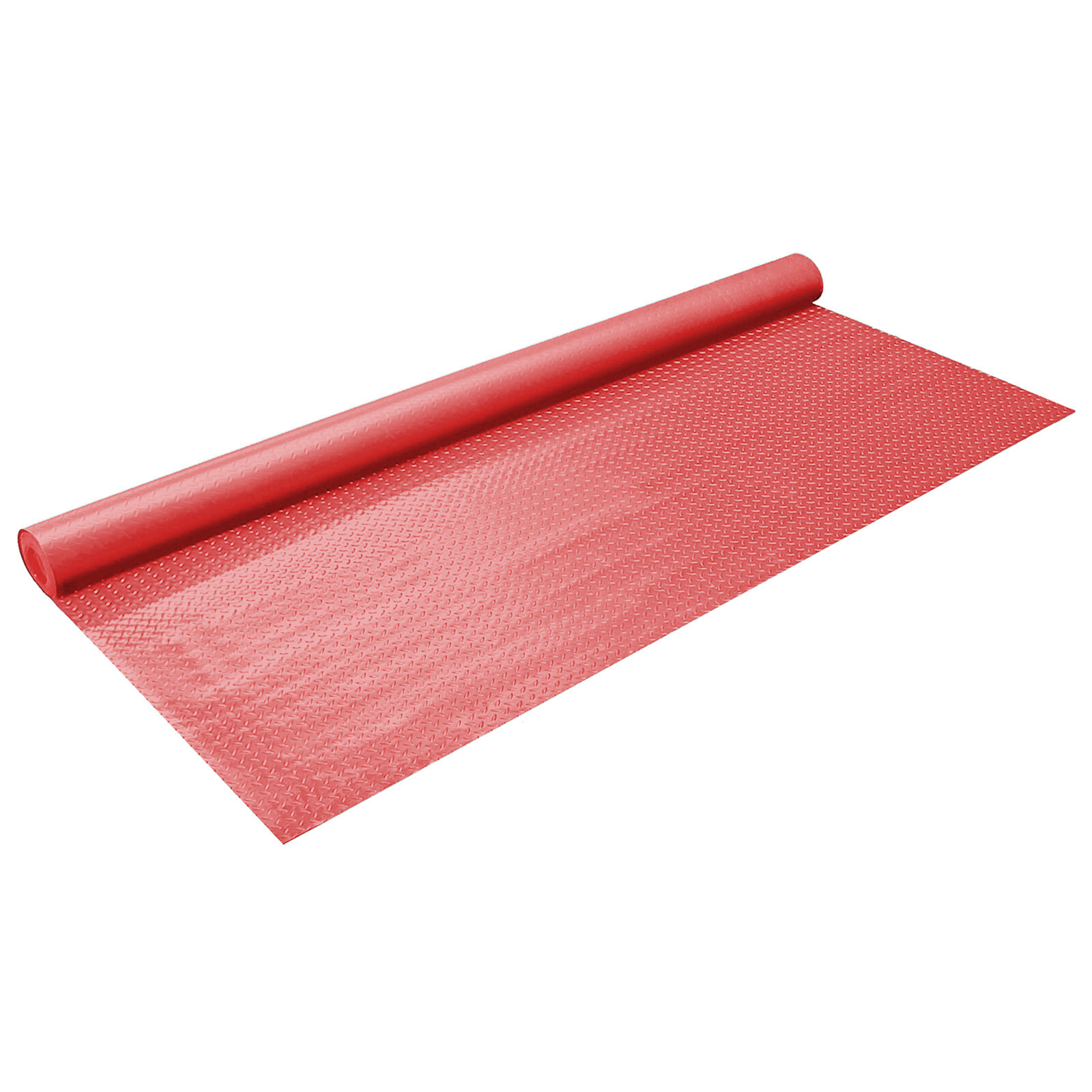 Garage Floor Mat Diamond Plate PVC Vinyl Flooring Rolls Non-Slip 2.5mm Thick