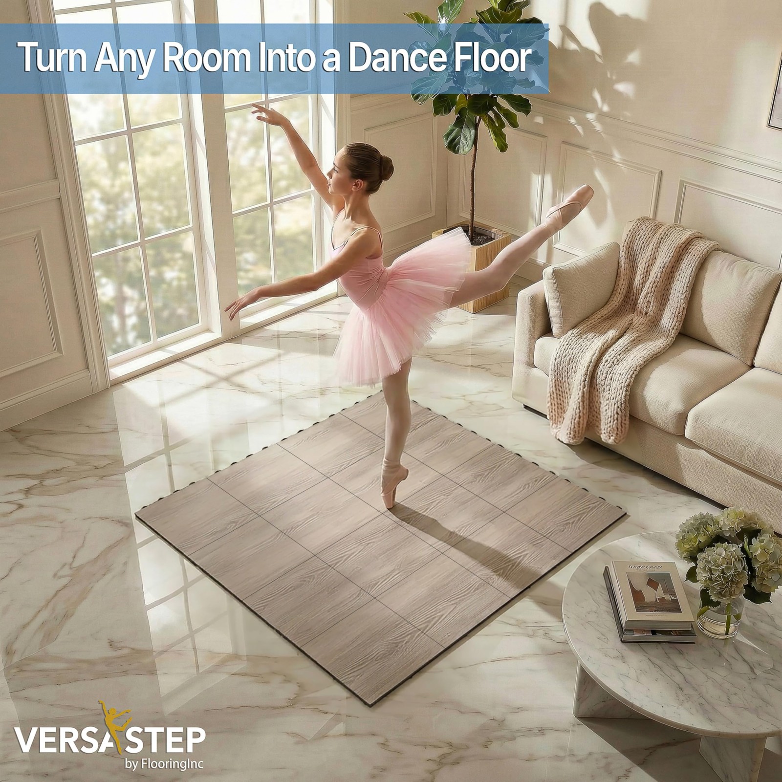 Incstores Versastep By Flooringinc 12 X 12 Inch Interlocking Dance Floor Tiles