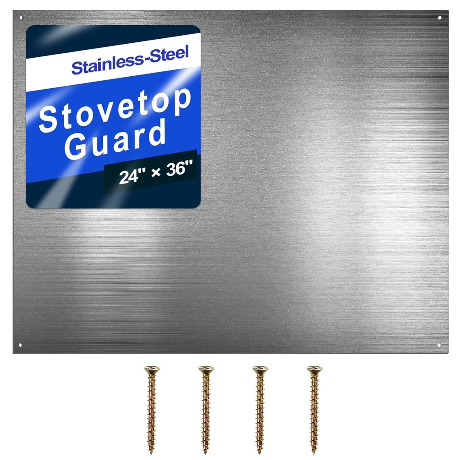 Pelopy 24 by 36 Inch Reversible Stainless Steel 36 x 24 inches, Silver