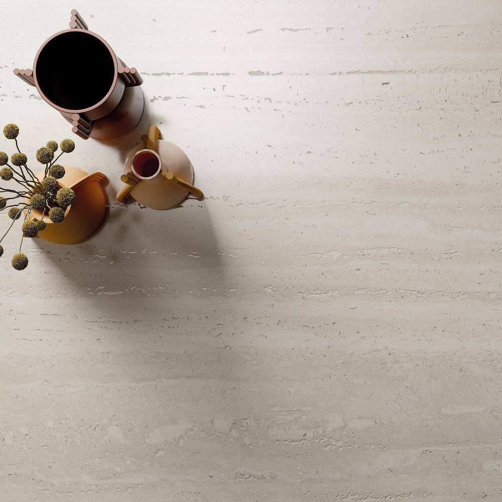 Sensi Roma 48 In. X 48 In. Satin Porcelain Field Tile in White (31 Sq. Ft./Case)