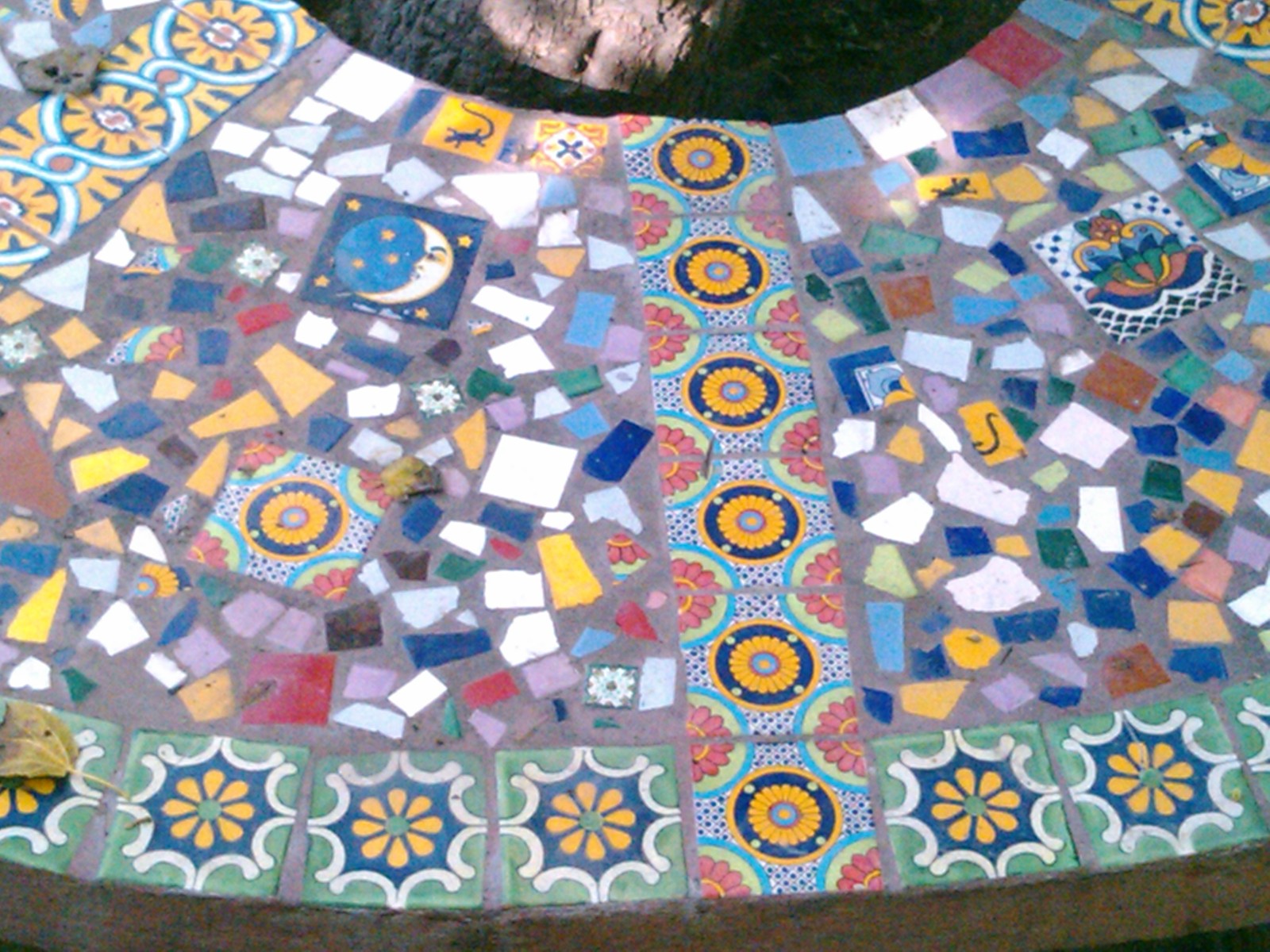 Pounds of Broken Talavera Mexican Ceramic Tile in Mixed Solid Colors #002