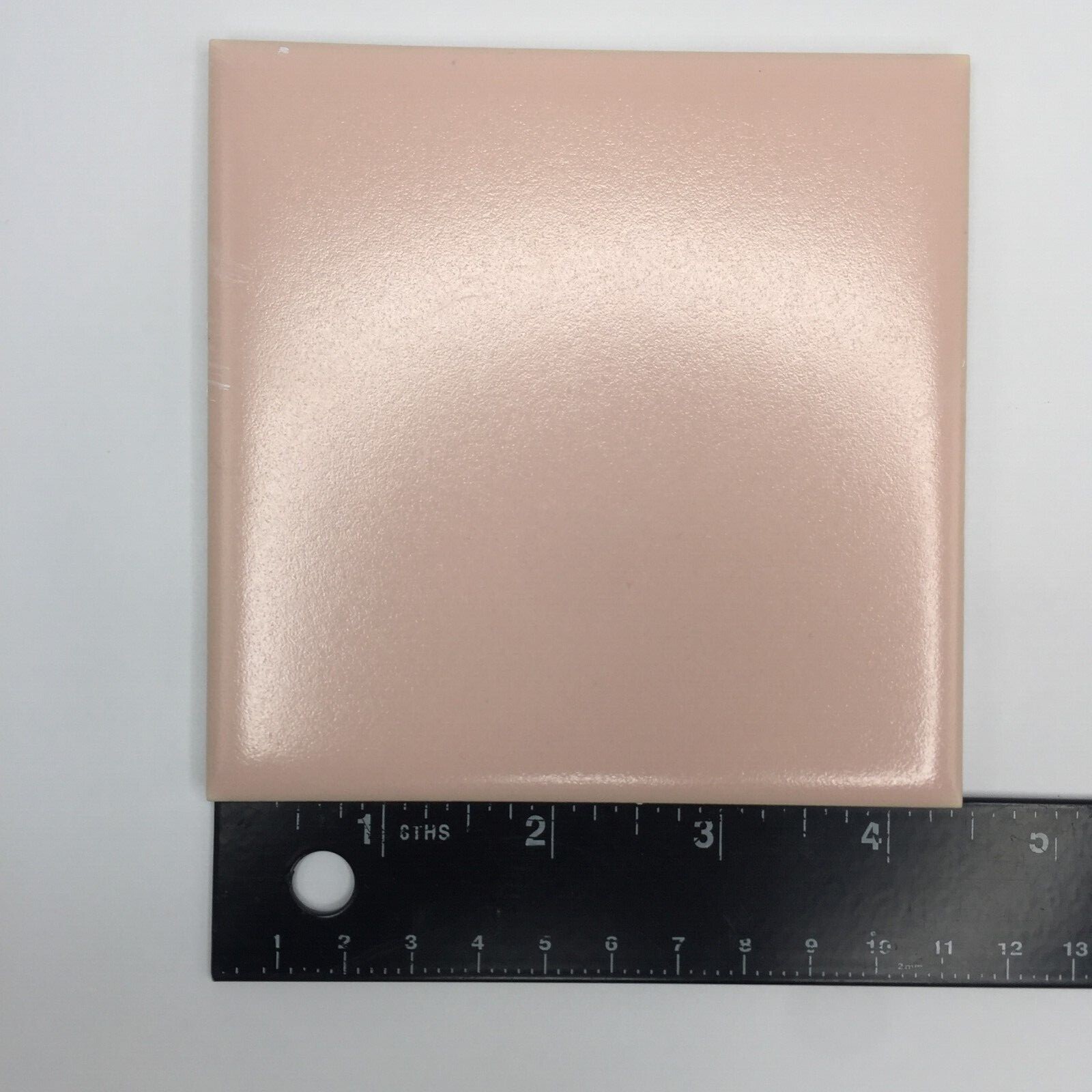 Pale Pink Matte Bathroom Tile Vintage Mosaic Ceramic Co Light Orchid 4.375″