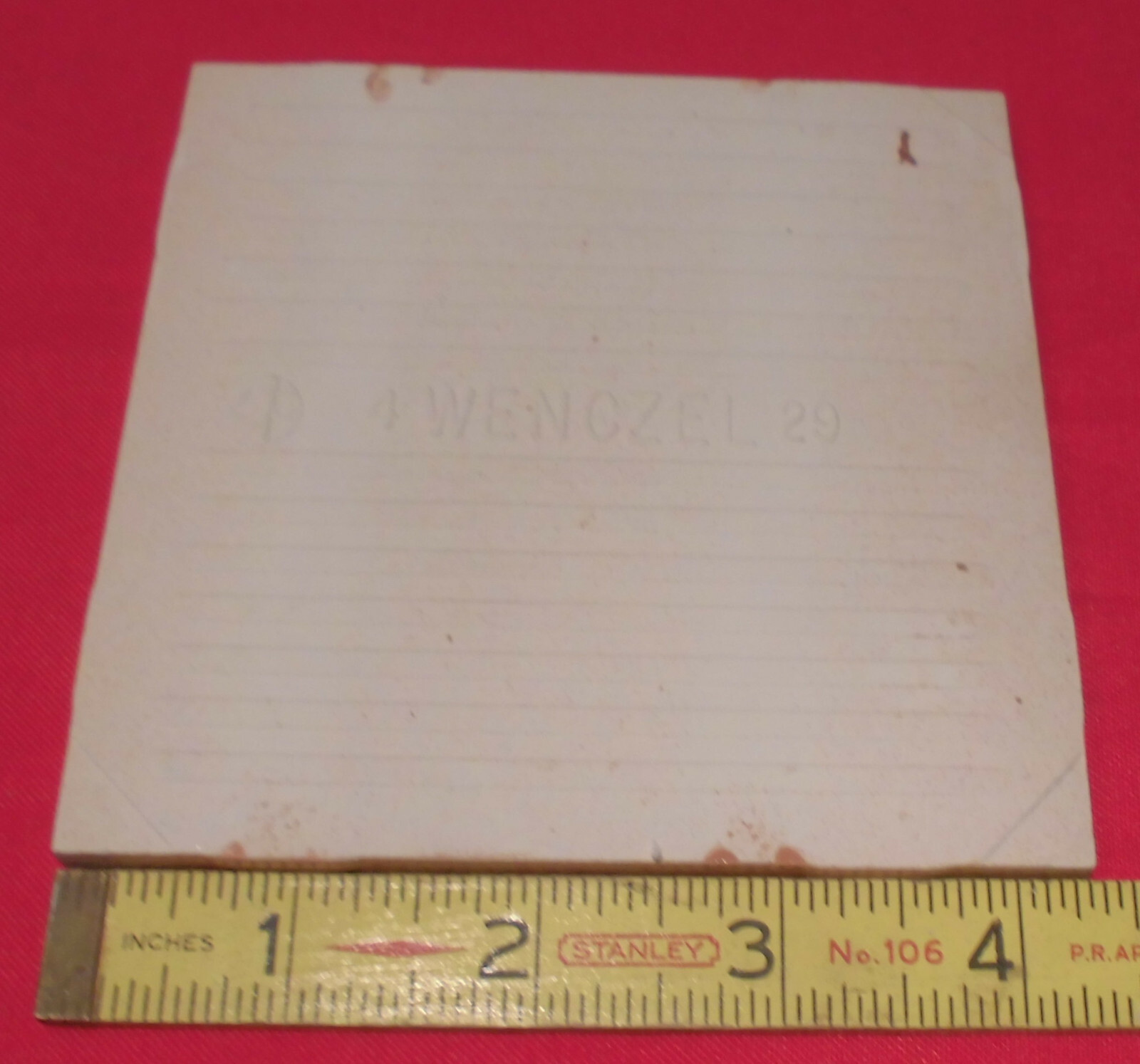 1 pc. Cinnamon – Light Brown: Glossy Ceramic Tile: Wenczel Co. 4-5/16″ NEW
