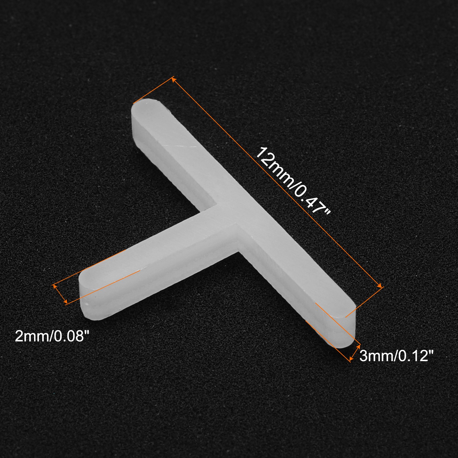 200pcs Tile Spacers 2mm Hard Plastic T Type Tiles Leveler Spacer for Ceramic