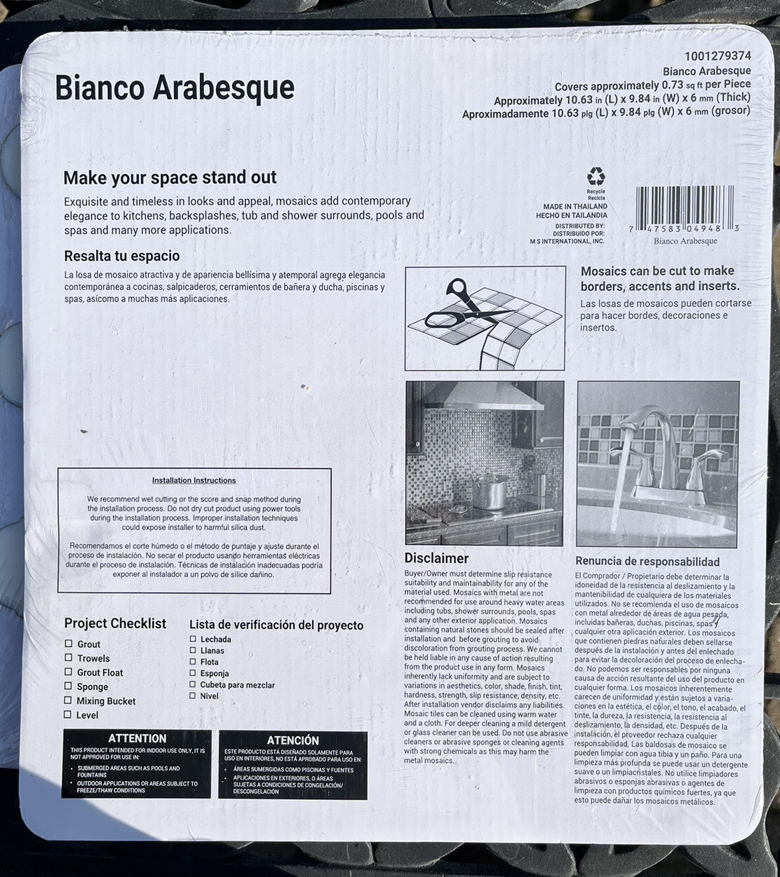 Bianco Arabesque Mosaic Tile