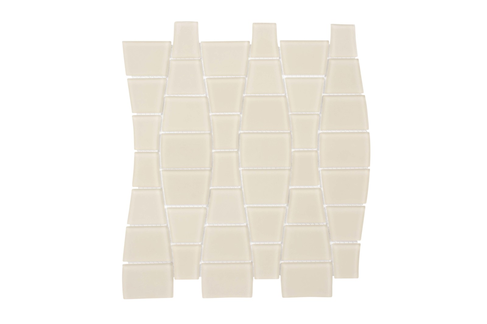 Cruz Bay Studio BG15 Ripple – 11″ x 12″ Block Random Wall Tile – – Tule Matte