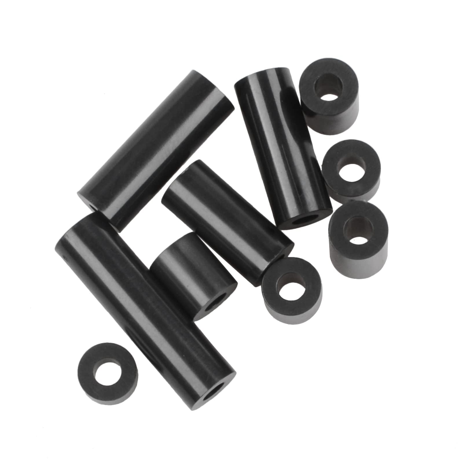 Exqutoo Black ABS Round Washers ID 3.2mm,OD 7mm, 3mm 5mm 3.2mm, Black/3.2mm