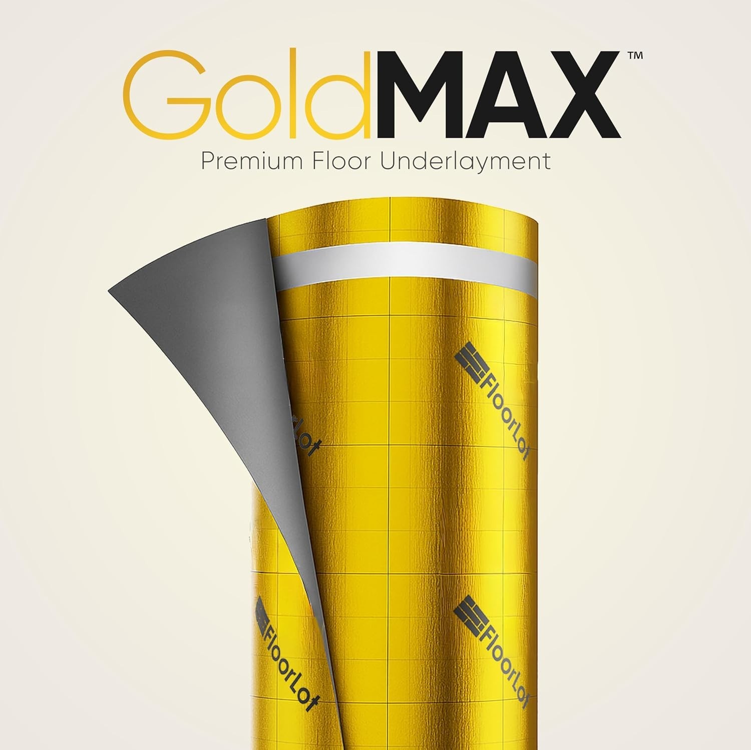 GoldMax 200 sqft Silent Underlayment – 3mm Thick with Built-In Moisture Barrier
