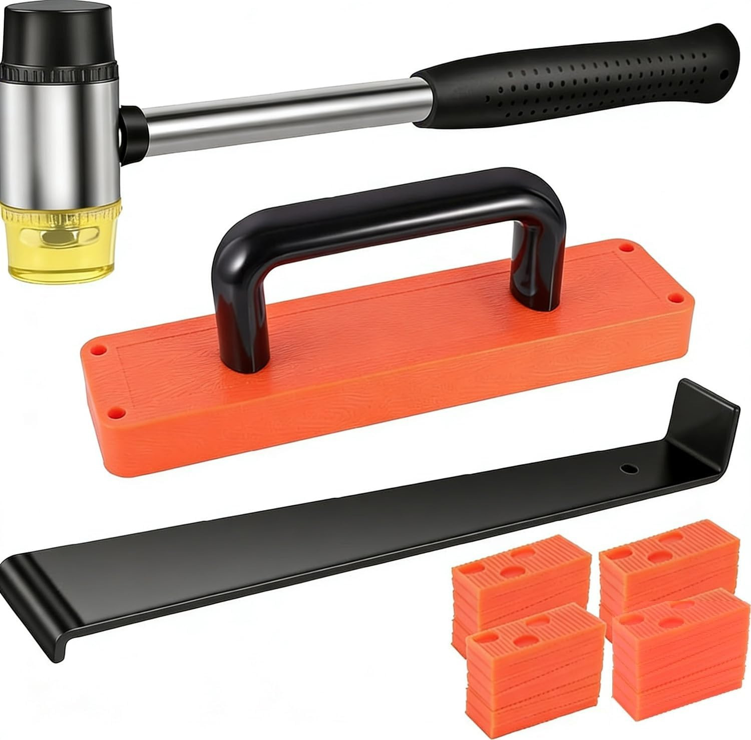 43Pcs Laminate Flooring Installation Kit LVP Tapping Block Mallet Spacer