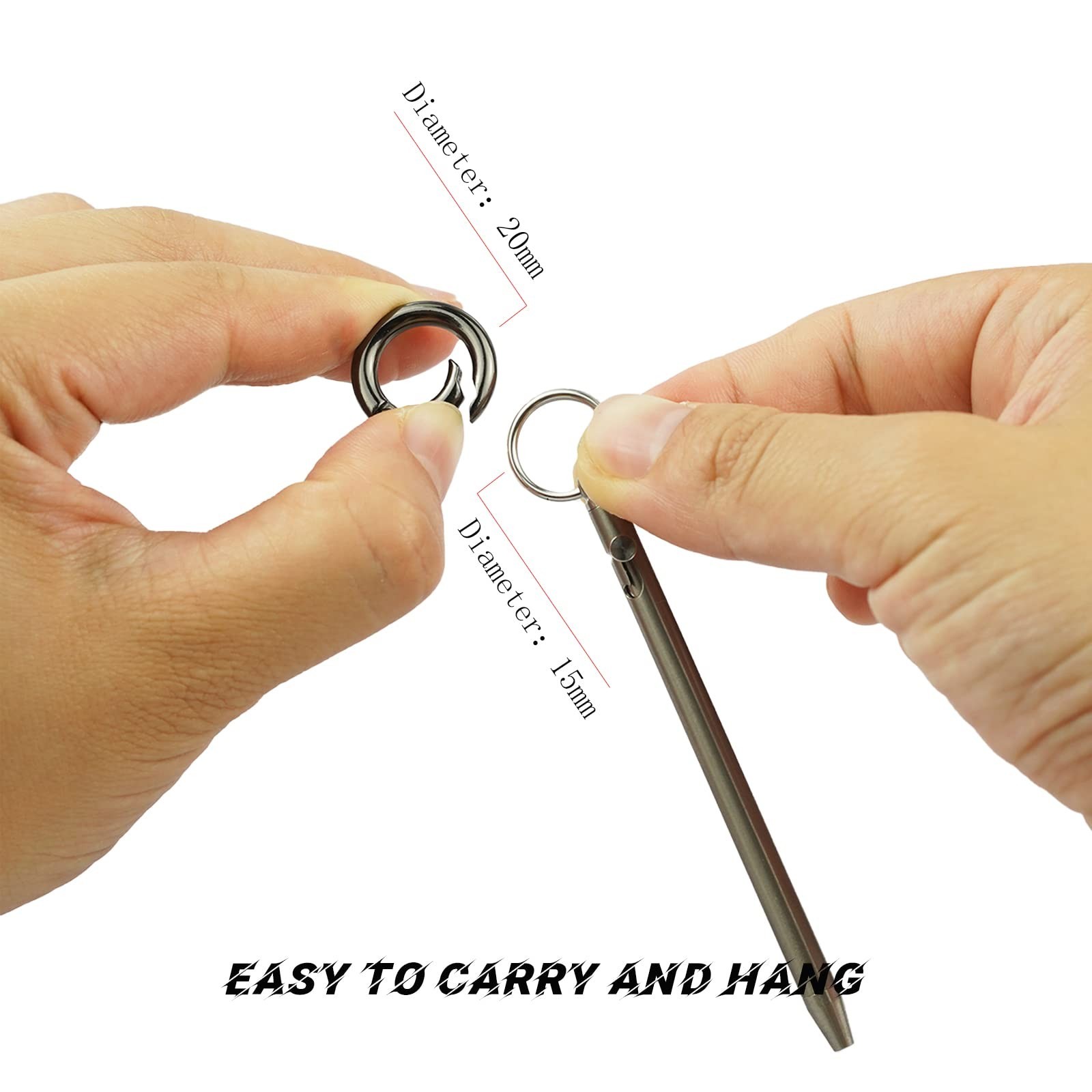Mini Pen,Non-Toxic Titanium EDC Pen with Keychain, Compact and Stylish Small …