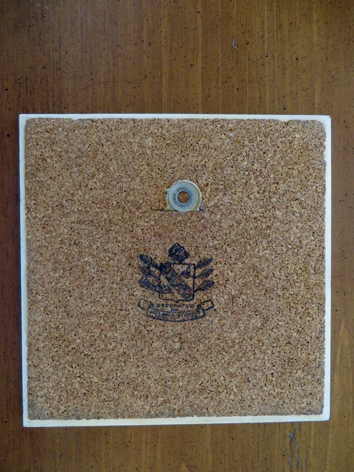 Mount Vernon Decorative Souvenir Ceramic Tile Trivet Cork Back Delano Studios
