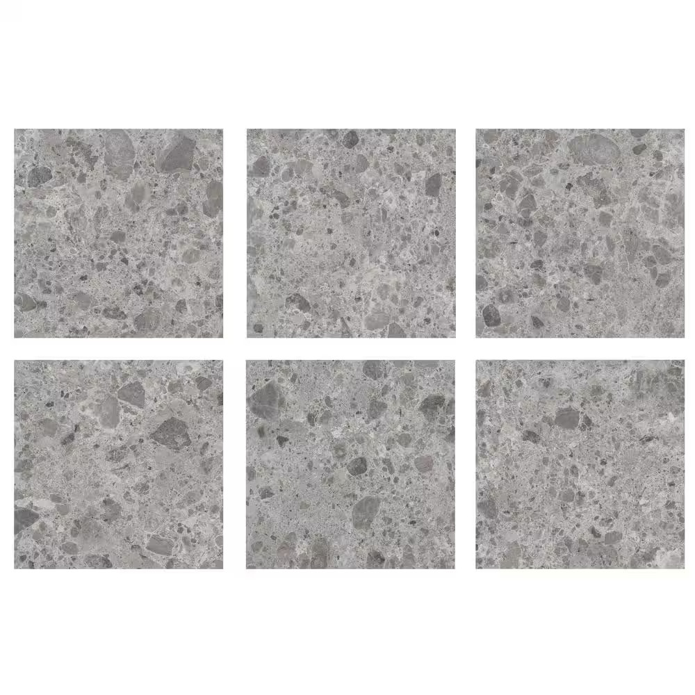 Ambience Terrazzo Gray 24In.X 24In.X 10Mm Porcelain Floor and Wall Tile – Case (