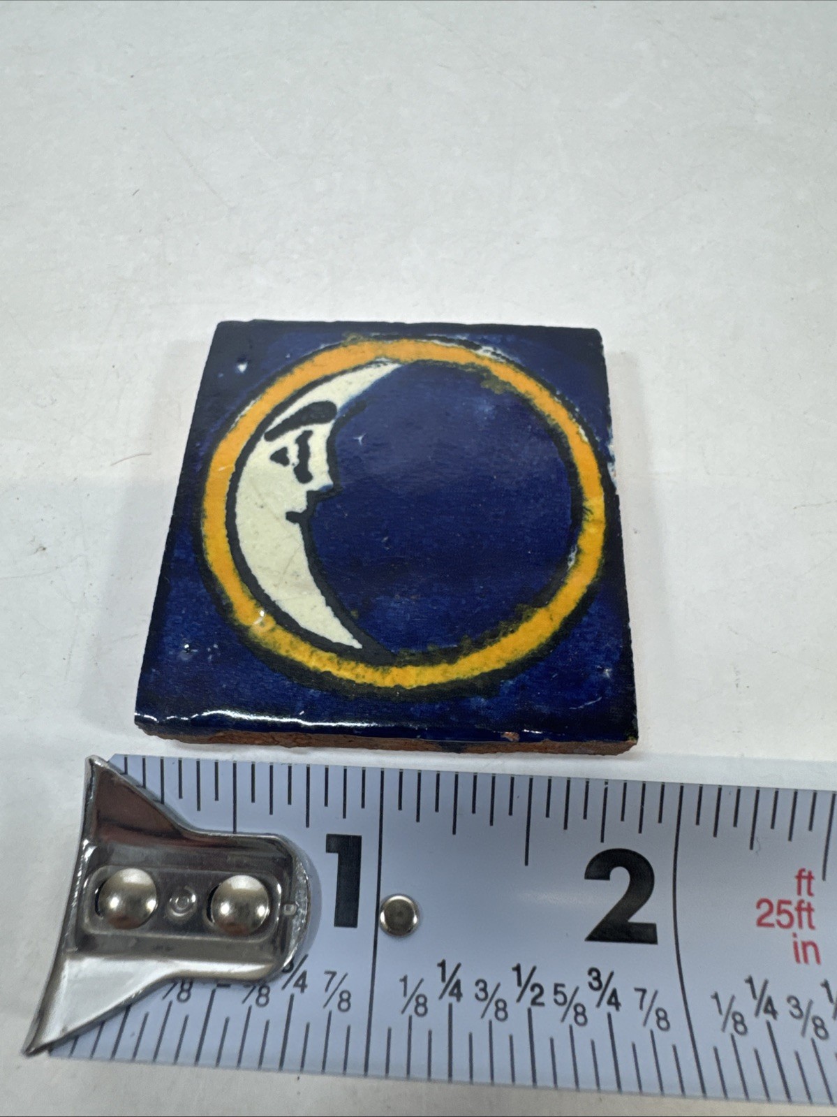 50 Mexican Decorative Talavera Tiles 2×2″ Folk Art Handmade Moon Plus Spares