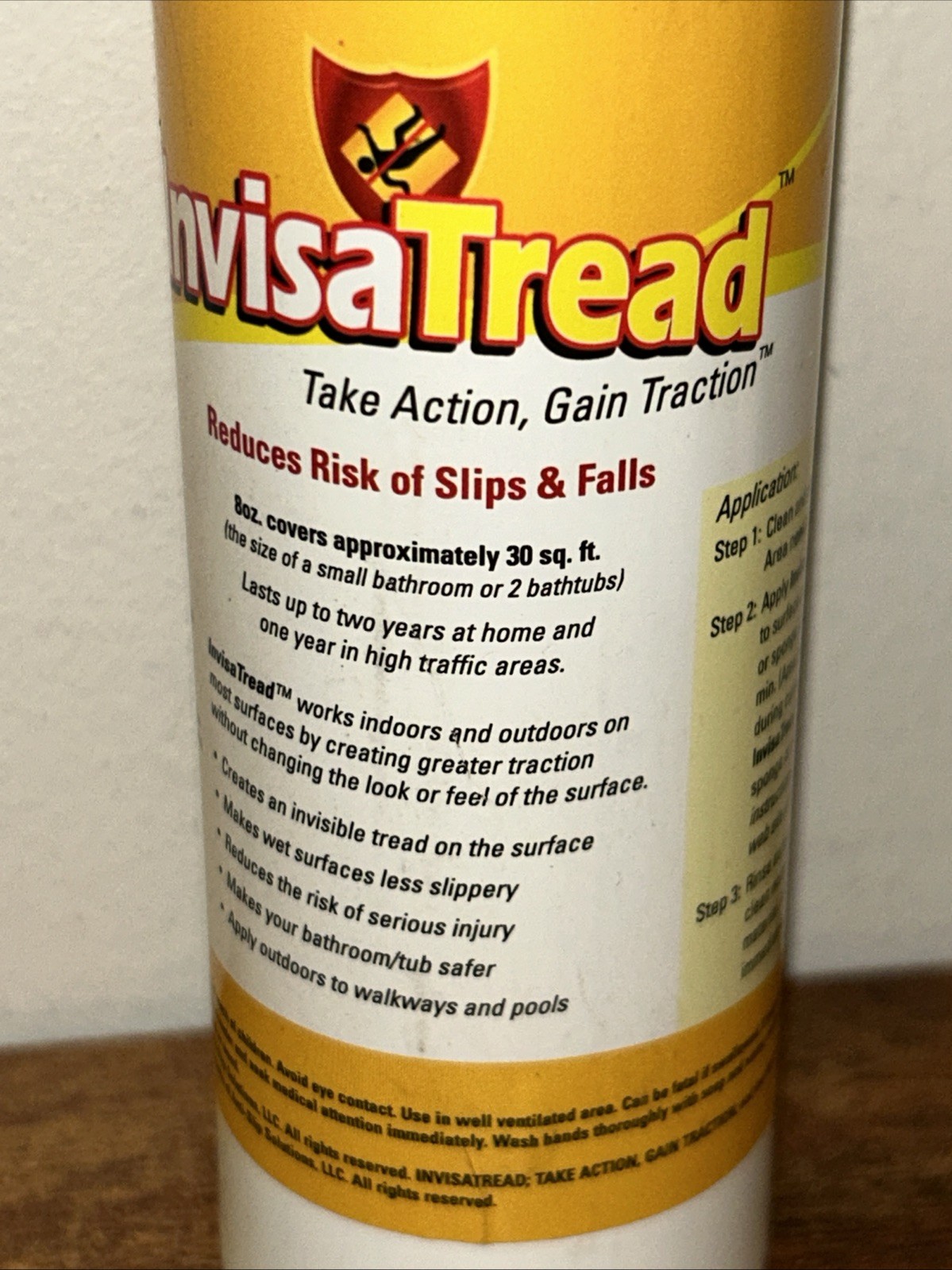 InvisaTread Slip-Resistant Surface Treatment – Set of 3 (75% Full)