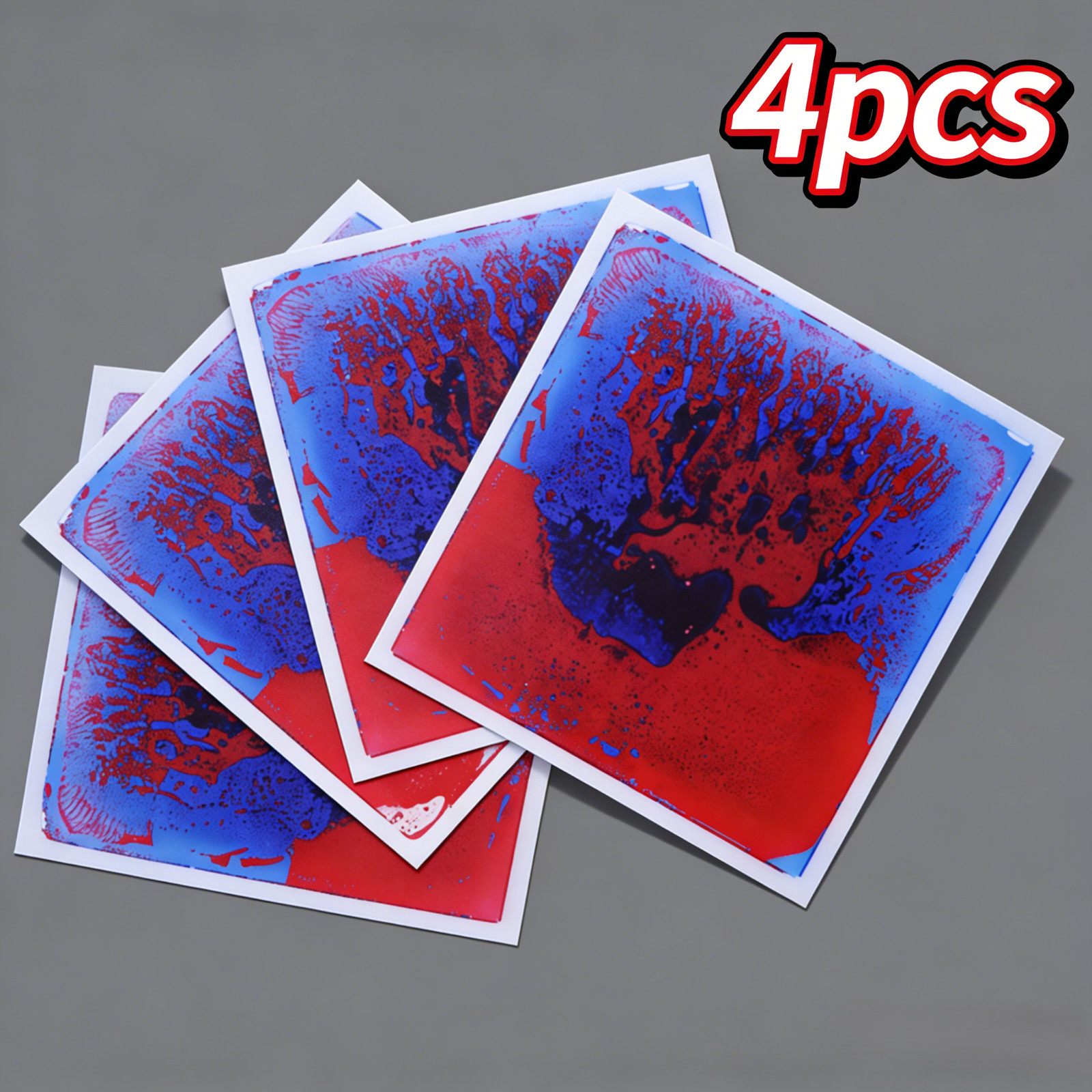 Art3d 4Pcs Liquid Play Mats 11.8″x11.8″ Sensory Floor Tiles for Kids Toddlers