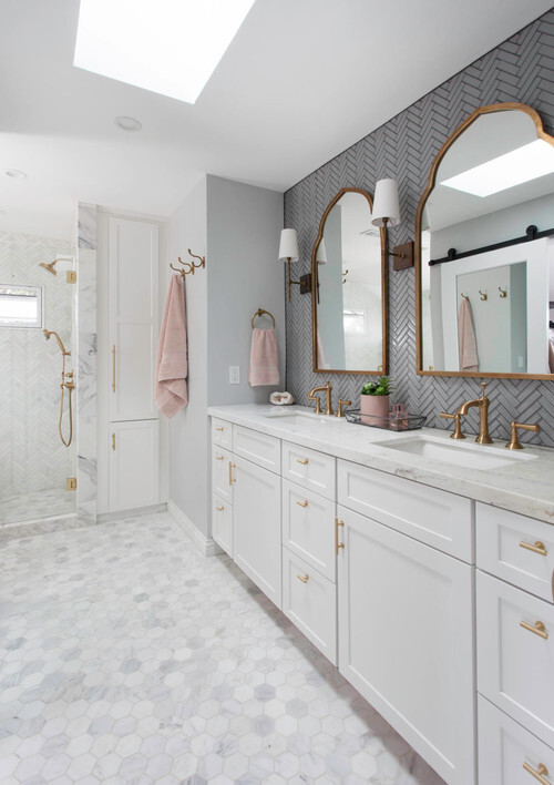 C33XH Carrara Marble Hexagon Mosaic Tile Venato Carrera White 3 inch Honed