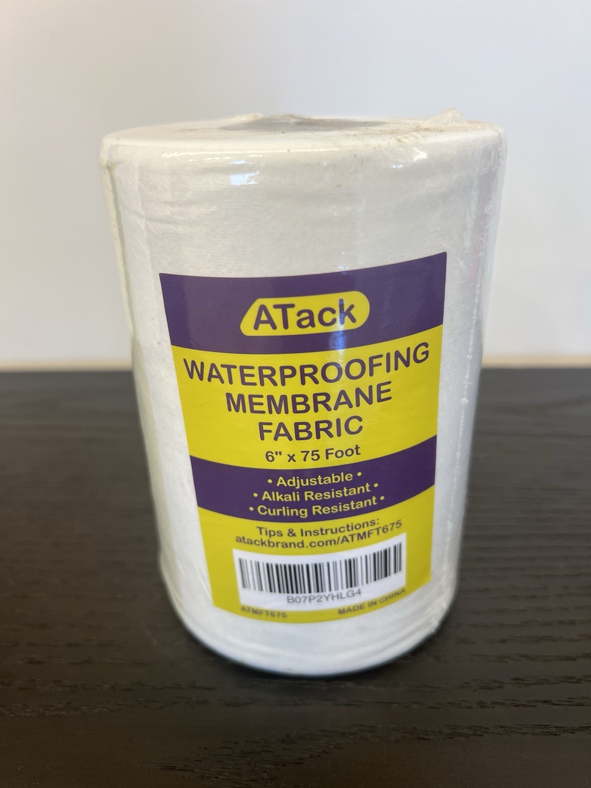 ATack WATERPROOFING MEMBRANE FABRIC 6″ x 75 Foot (Brand New Factory Sealed)