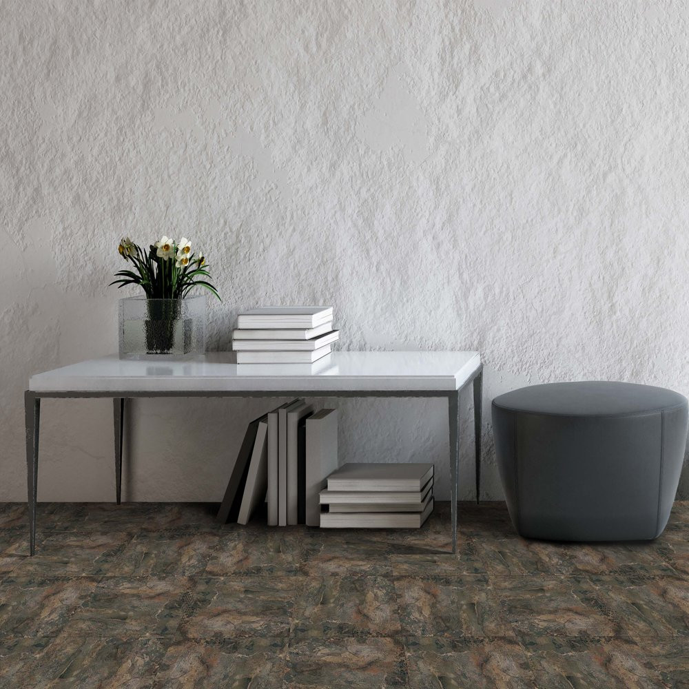 Dark Slate Marble 12X12 Self Adhesive Vinyl Floor Tile Decor – 20 Tiles/20 Sq Ft