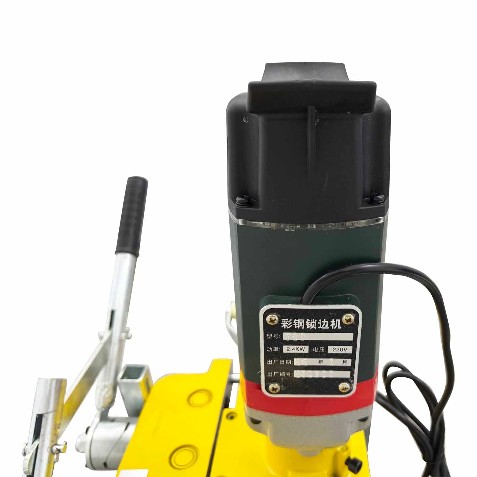 220V 1PH 2.4KW Metal Roof Roll Forming Machine Colored Steel Tile Seamer