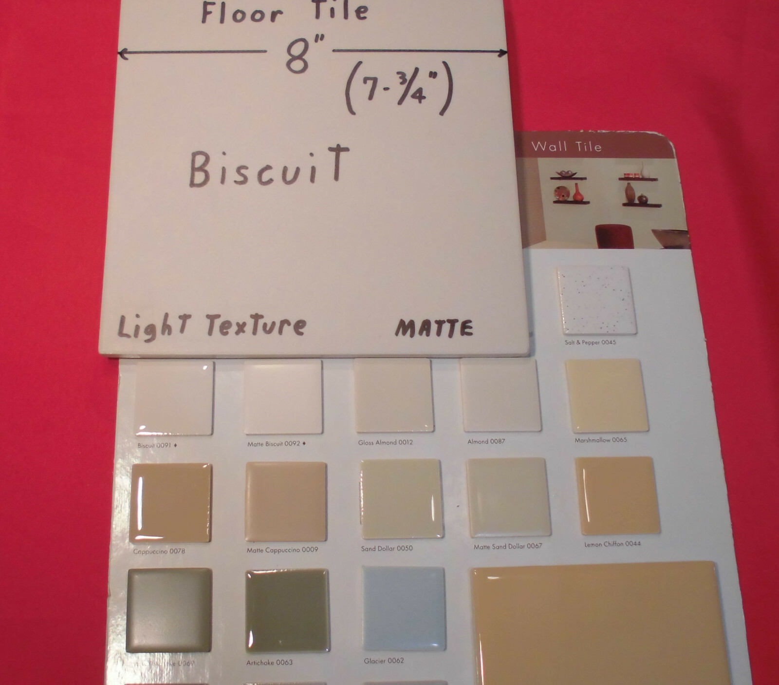 1 pc. *Biscuit Color* Porcelain-Ceramic Floor Tile: American Olean 8″ X 8″ NEW