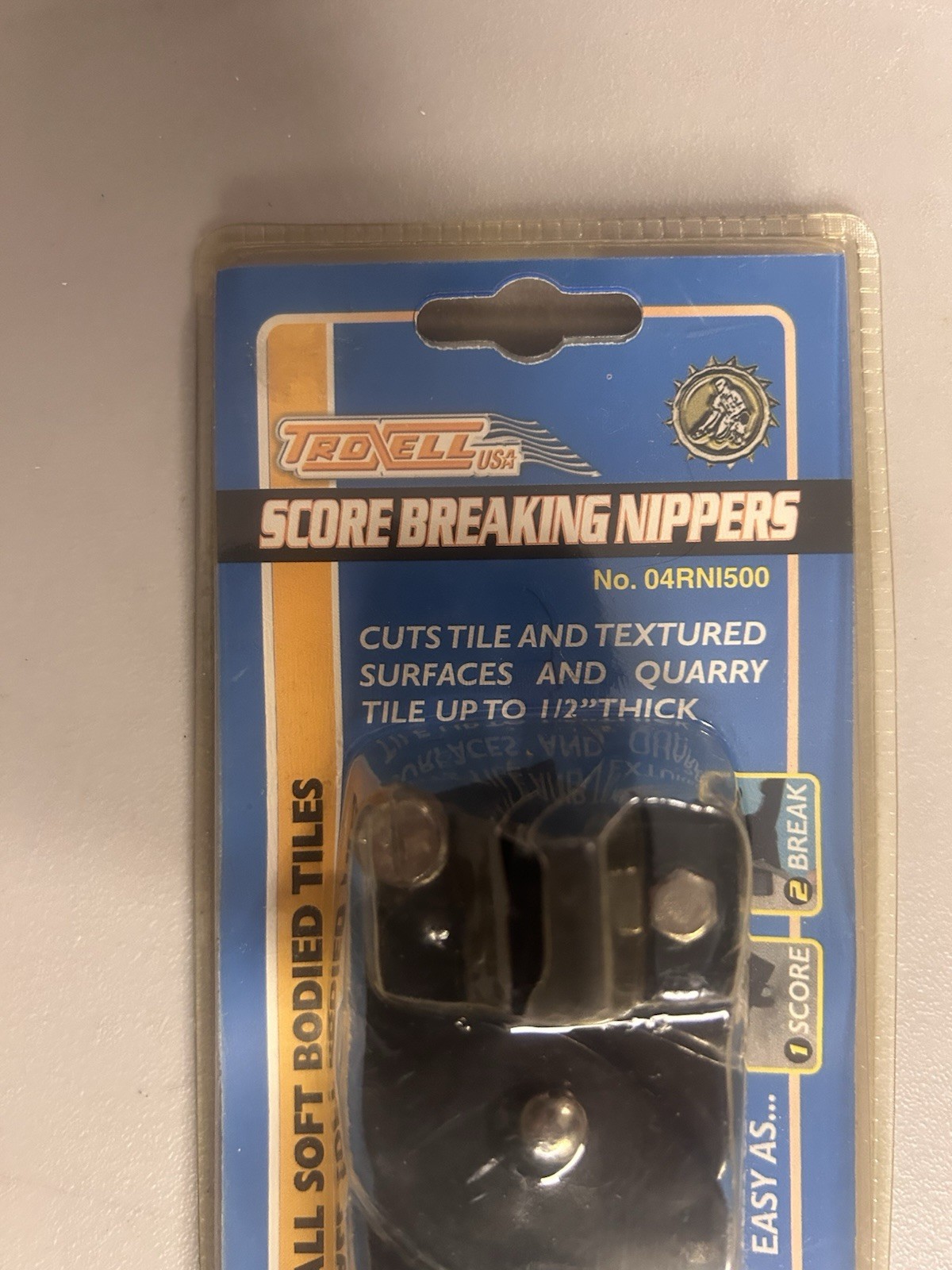 Troxell USA Score Breaking Nipper Carbide Wheel Vinyl Grip 04RNI500