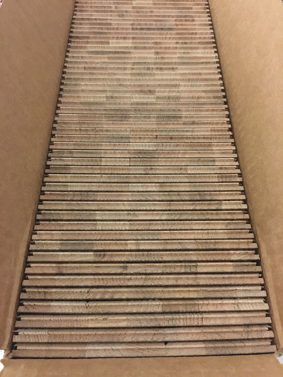 Parquet Flooring 6″x6″x5/16″ Solid Oak Tile Honey Glazed 78pc Case New 19.5sqft
