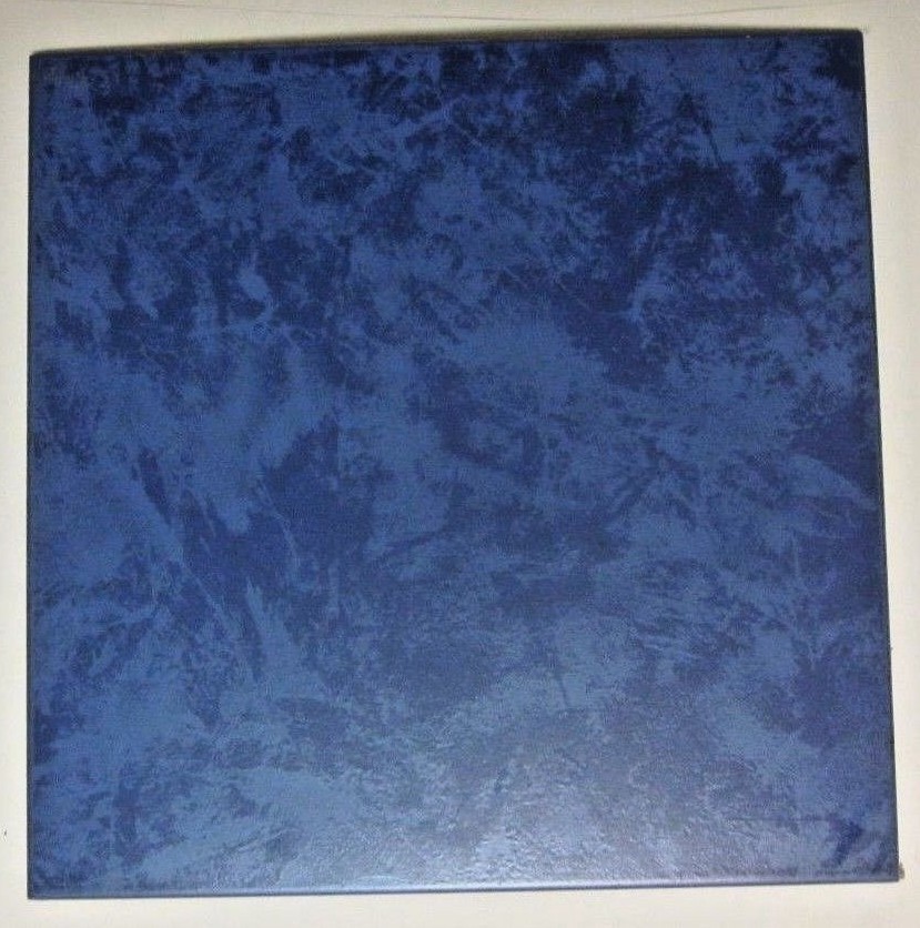 Villeroy Boch Germany 2003 Satin Swirls Dark Blue 1 Floor Tile 11-3/4″ Porcelain