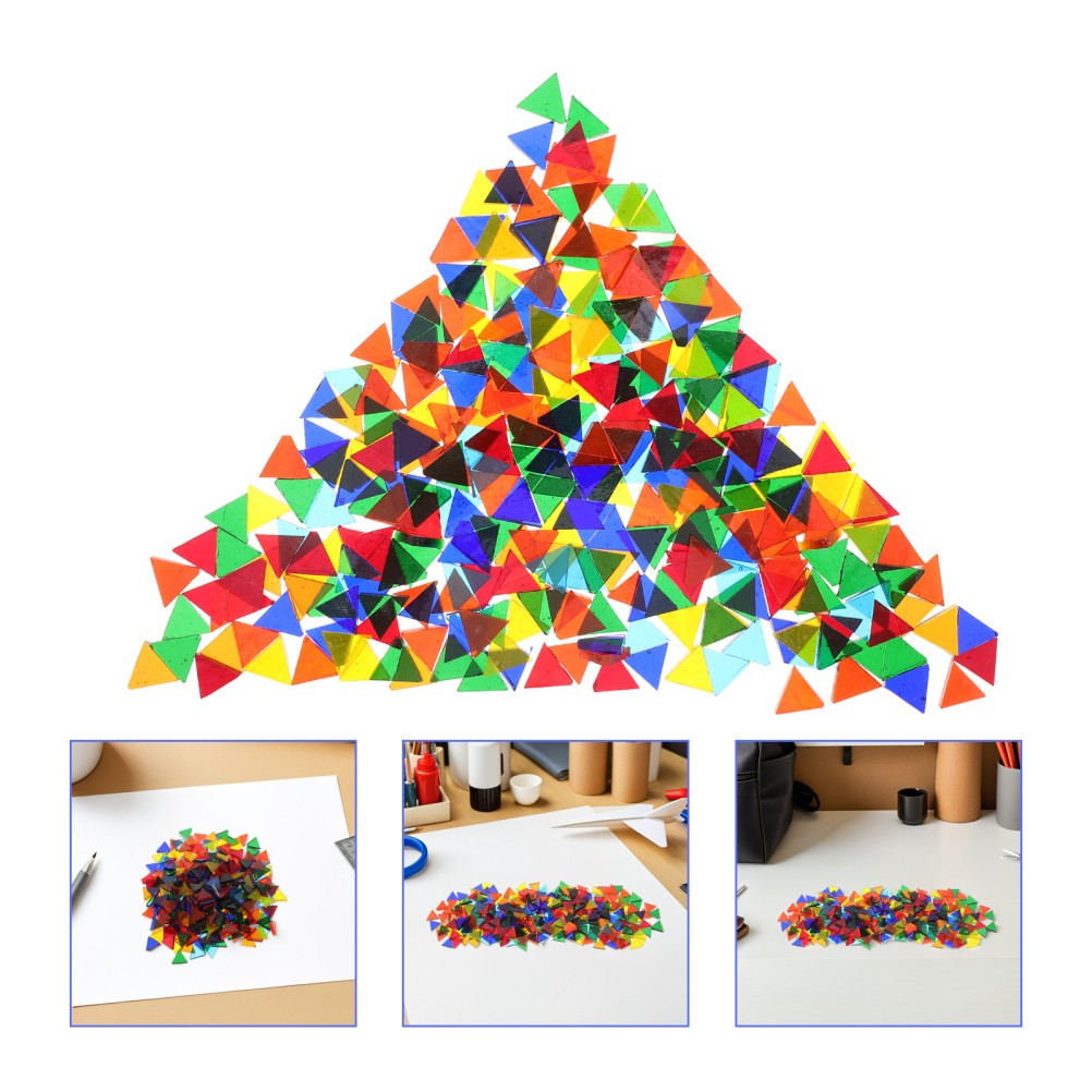 1 Set Reusable Mosaic Craft Tiles for DIY Art Iridescent Glass Pieces