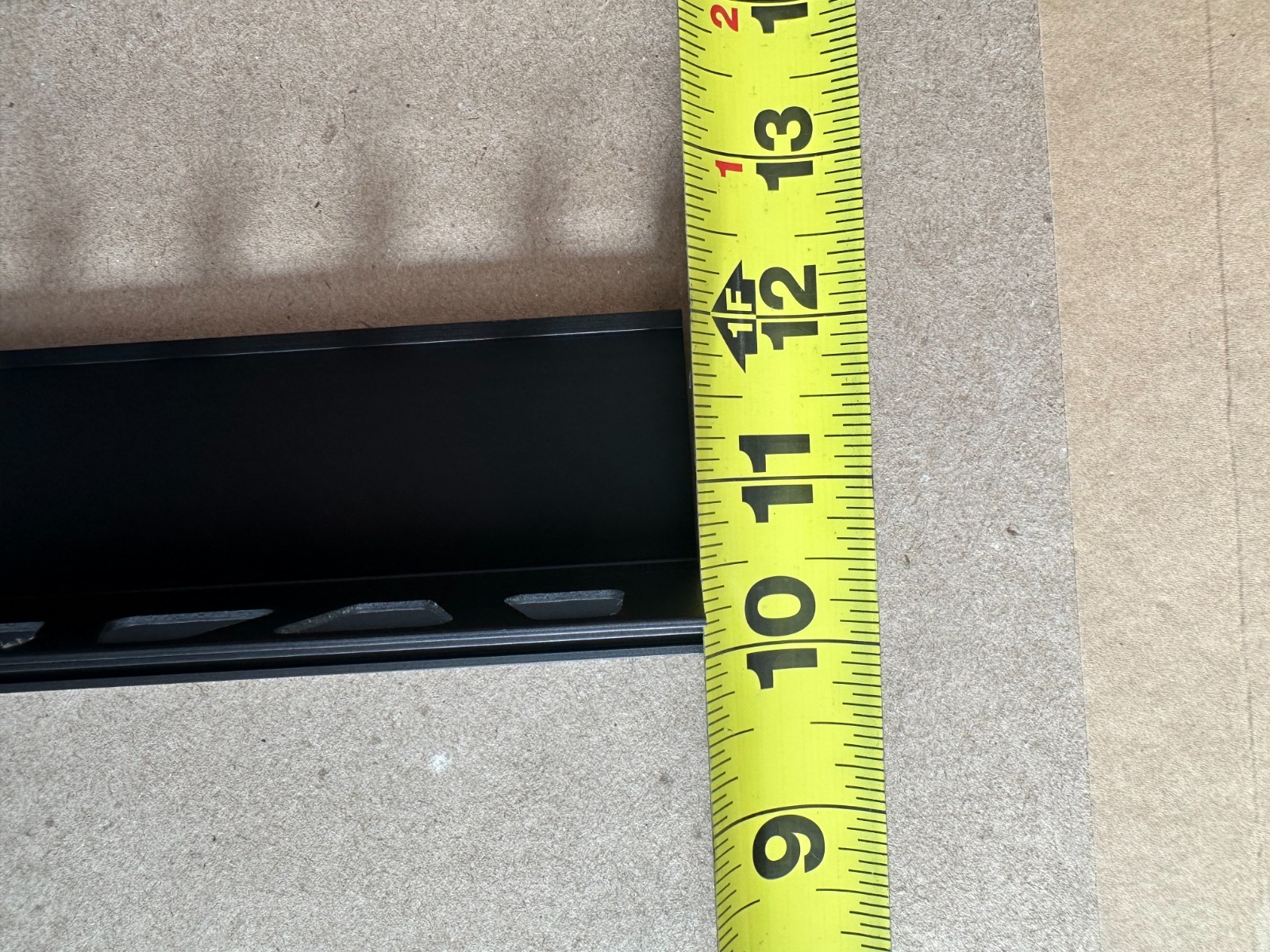 Schluter Rondec Step CUSTOM anodized matte black 34.25″ and 29.75″ (two pieces)