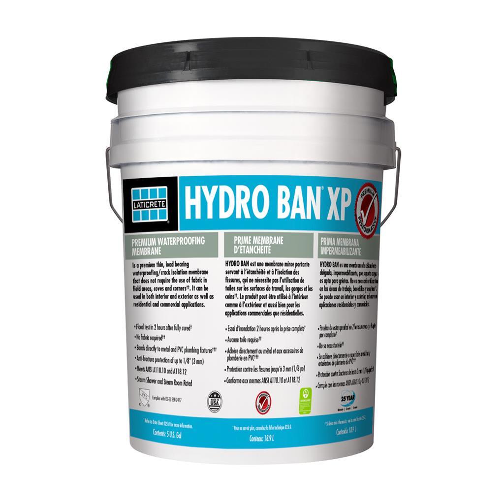 Laticrete Hydro Ban XP Waterproof Self-Curing Liquid Rubber Membrane, 5 Gal Pail