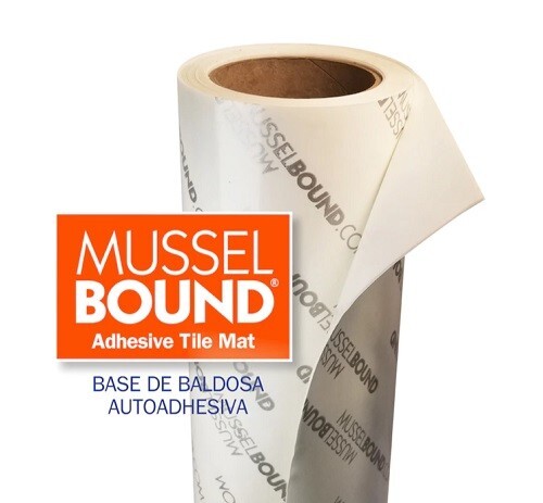 MusselBound 15 SQ FT WHT Tile Adhesive Mat Use With Kitchen Backsplash Wall Tile