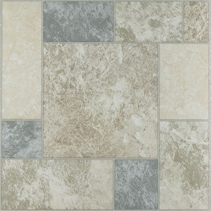 Tivoli Marble Blocks 12×12 Self Adhesive Vinyl Floor Tile – 45 Tiles/45 sq. ft.