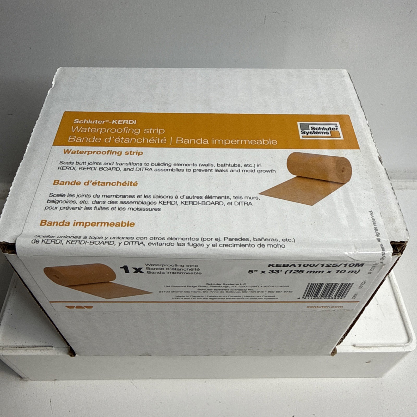 Schluter Kerdi Band 5″ x 33′ Waterproofing Membrane Strip KEBA100/125/10M (NEW)