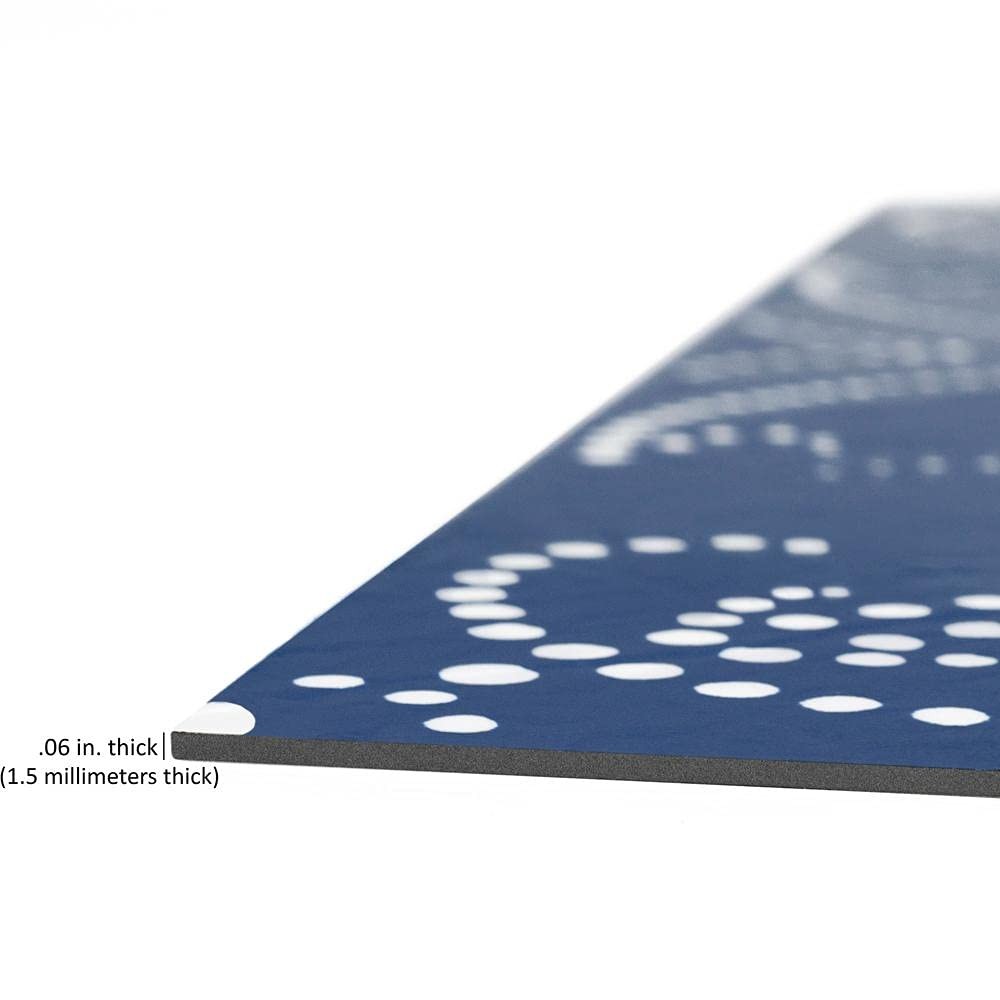 Retro Self Adhesive 12-Inch Vinyl Floor Tiles, 20 Tiles – 12″ x 12″, Navy Pea…