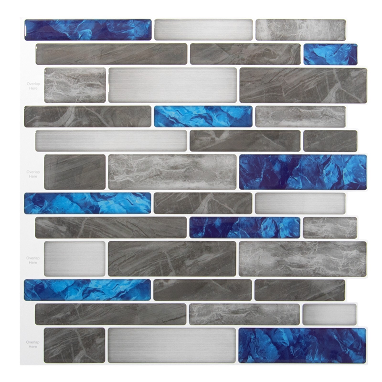 Art3d 10-sheet Peel and Stick Tile,Self Adhesive Kitchen Backsplash in Marble