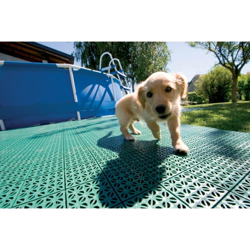 Multiflex Interlocking Decking Tiles – 22 Sqft, Weather-Resistant, Easy Install
