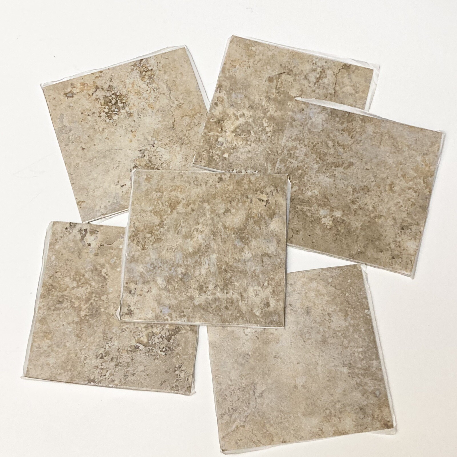 6″ x 6″ Deco Stone Travertine Vinyl Wall Floor Tile Self Stick Groutable