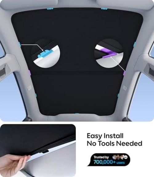 Tesla New Model Y Juniper Accessories Sunshade Model Y Juniper 2025-2026 Black