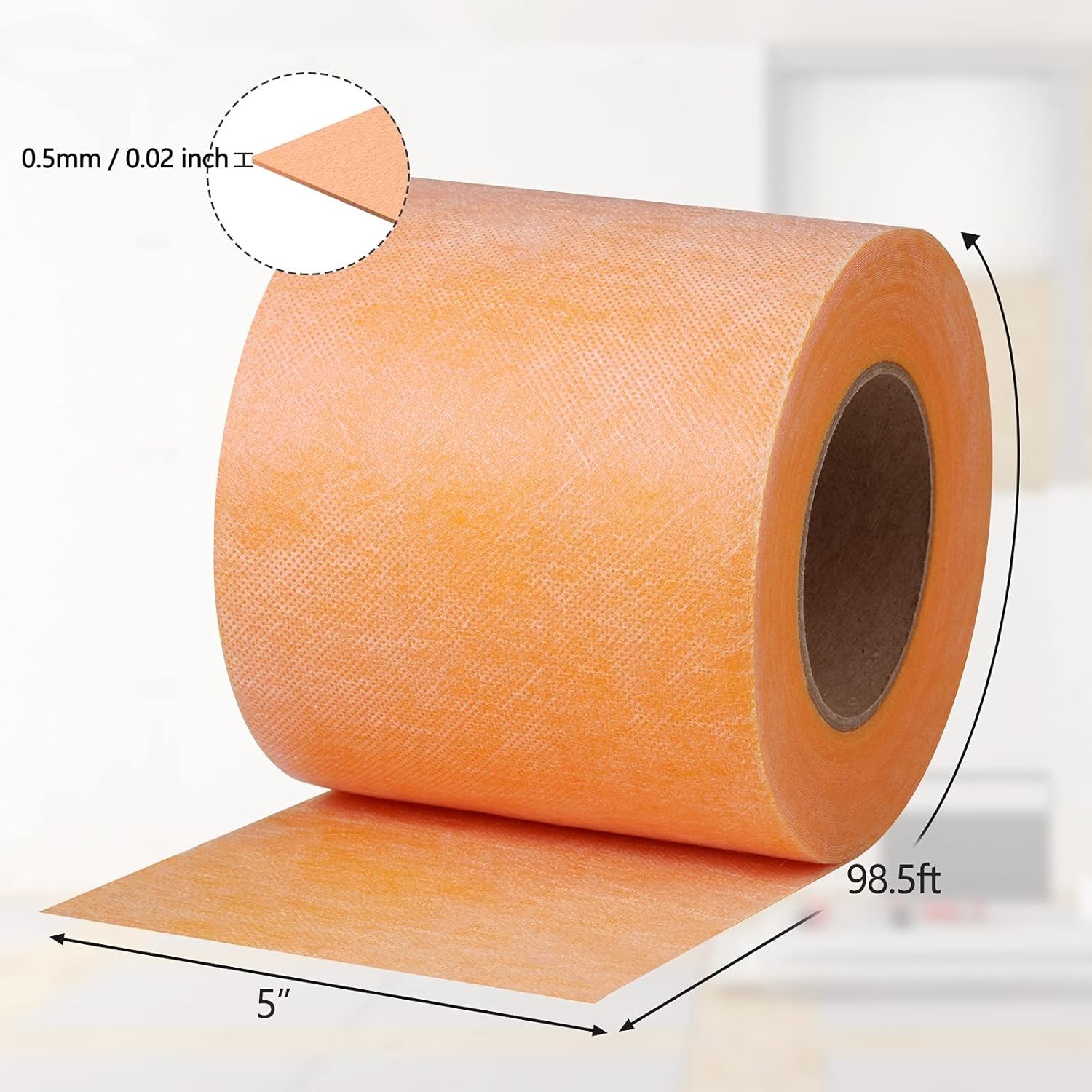 Flexible Waterproof Membrane 5in x 100 Ft – Ultimate Protection for Floors