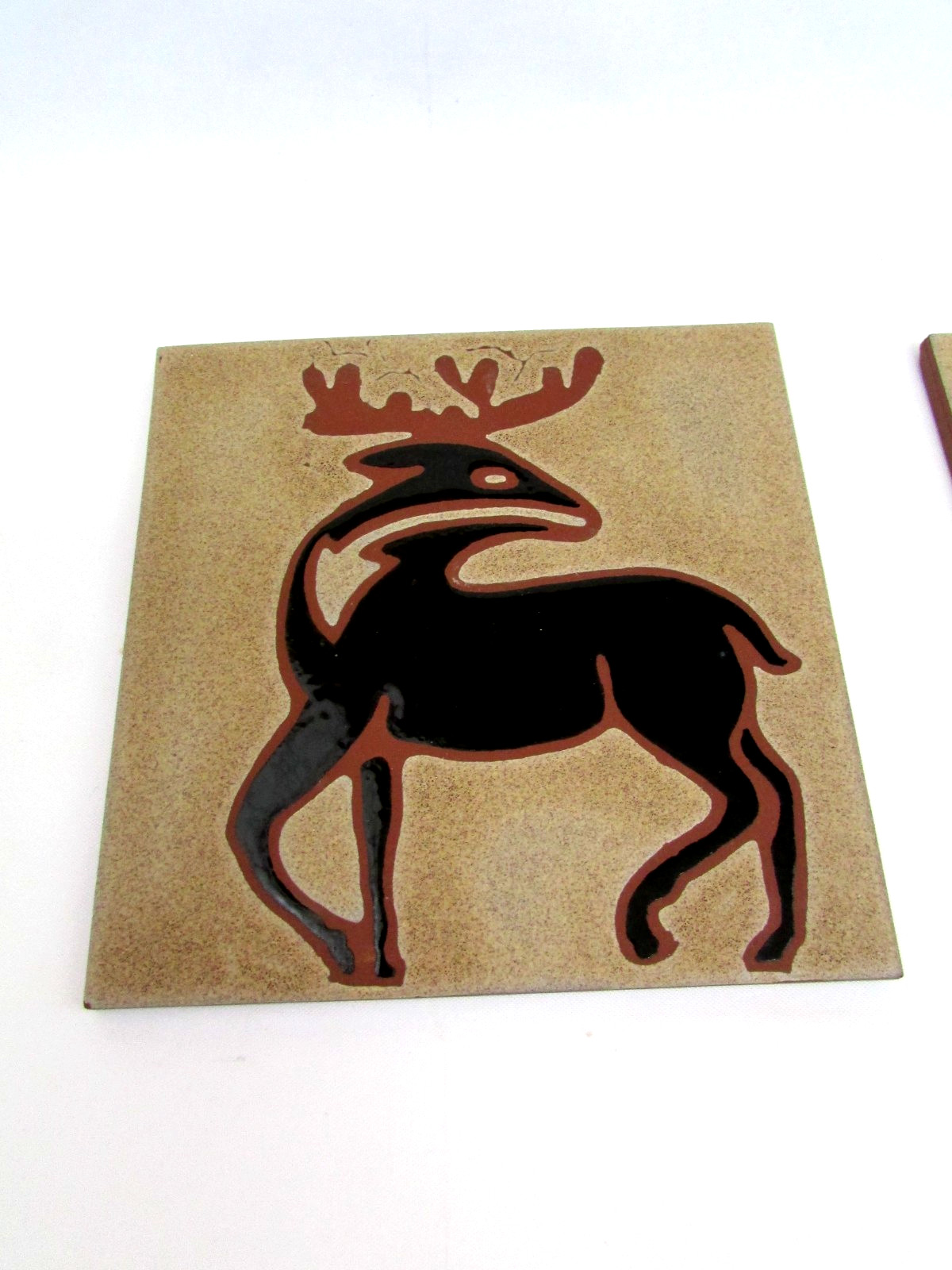 Antelope Ceramic Accent & Decor Wildlife Tile Made in Italy 5 3/4″X 5 3/4″