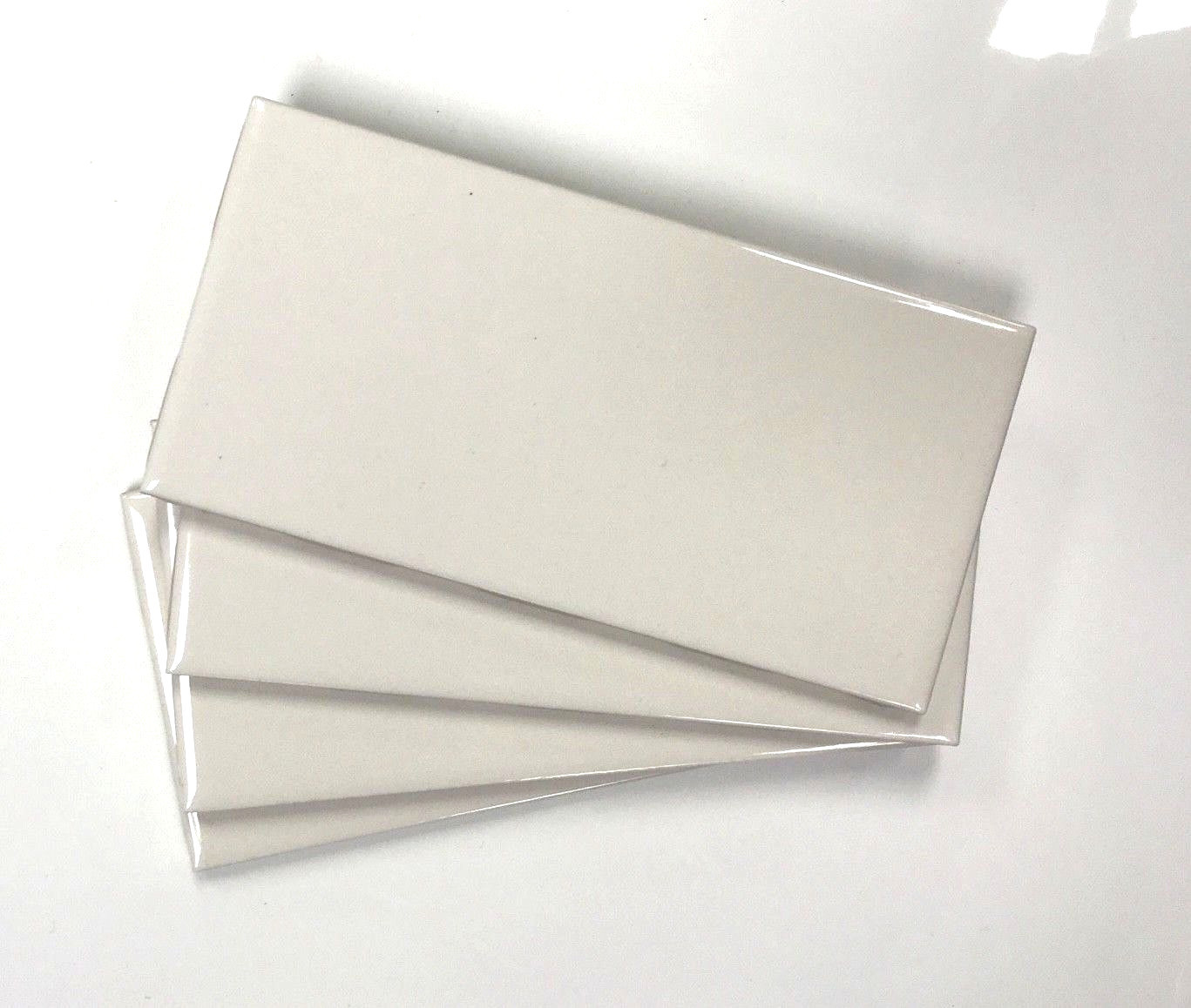 Bone 3×6 Shiny Glossy Finish Ceramic Subway Tile Backsplash Wall Floor 1 PC