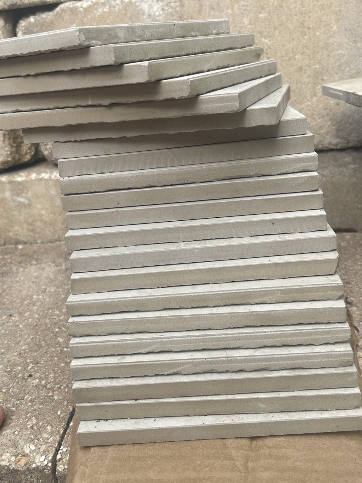 20 pieces swimming pool tile 6 inches grey stone look