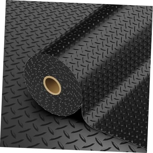 Garage Floor Mat, 2.8mm Thickened PVC Flooring Roll for Under 8×30 FT Black