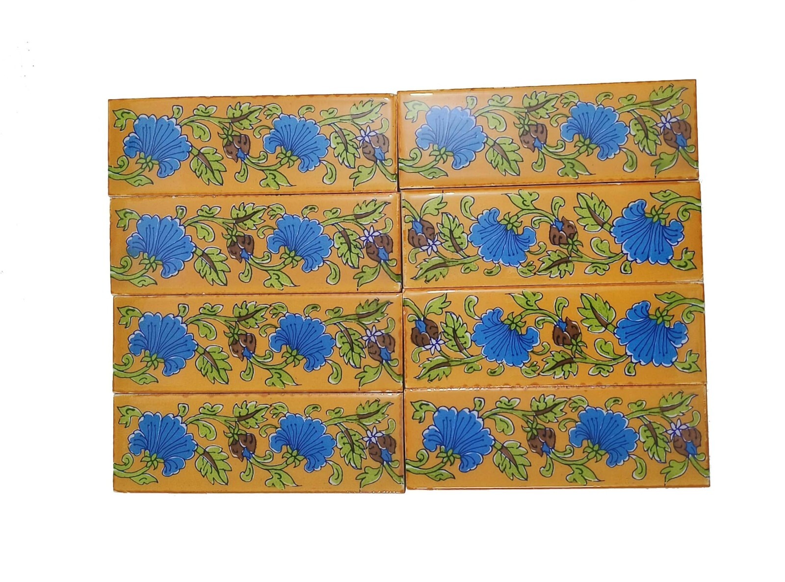 Interior Exterior Flooring Wall Ceramic Tile Mural Mosaic Red Set of 28 Pcs.
