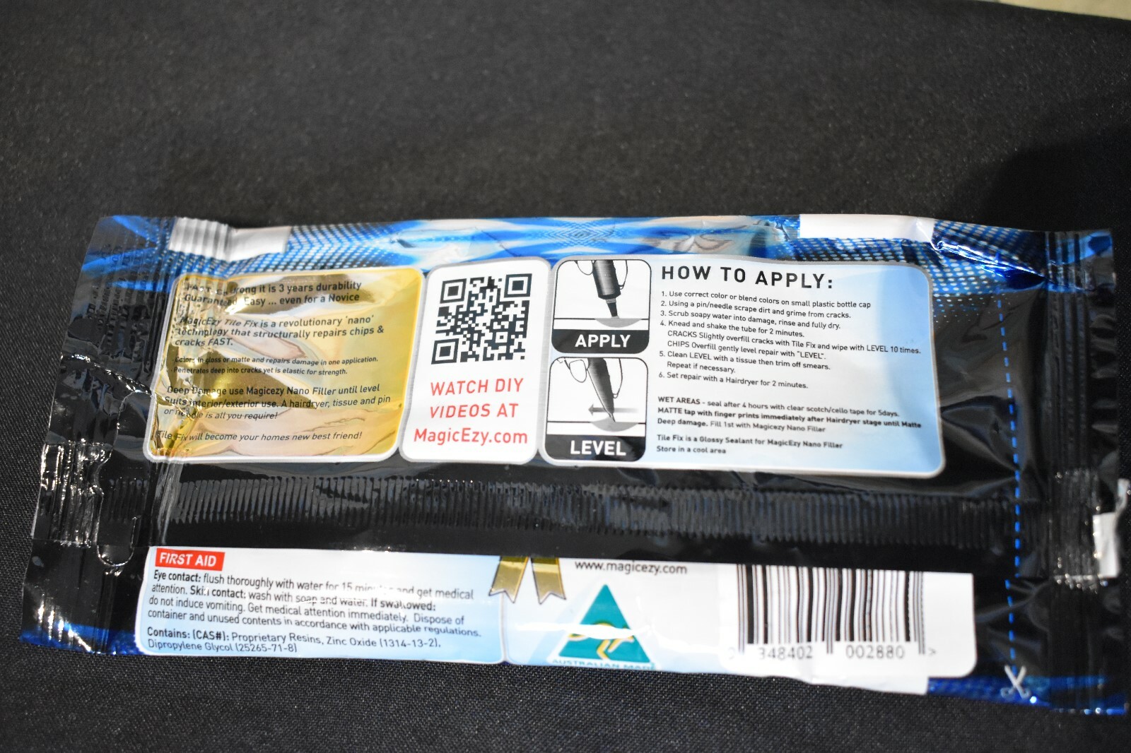 MagicEzy Tile REPAIRezy™ (Metallic White)Fix Cracks & Chips in Ceramic Porcelain