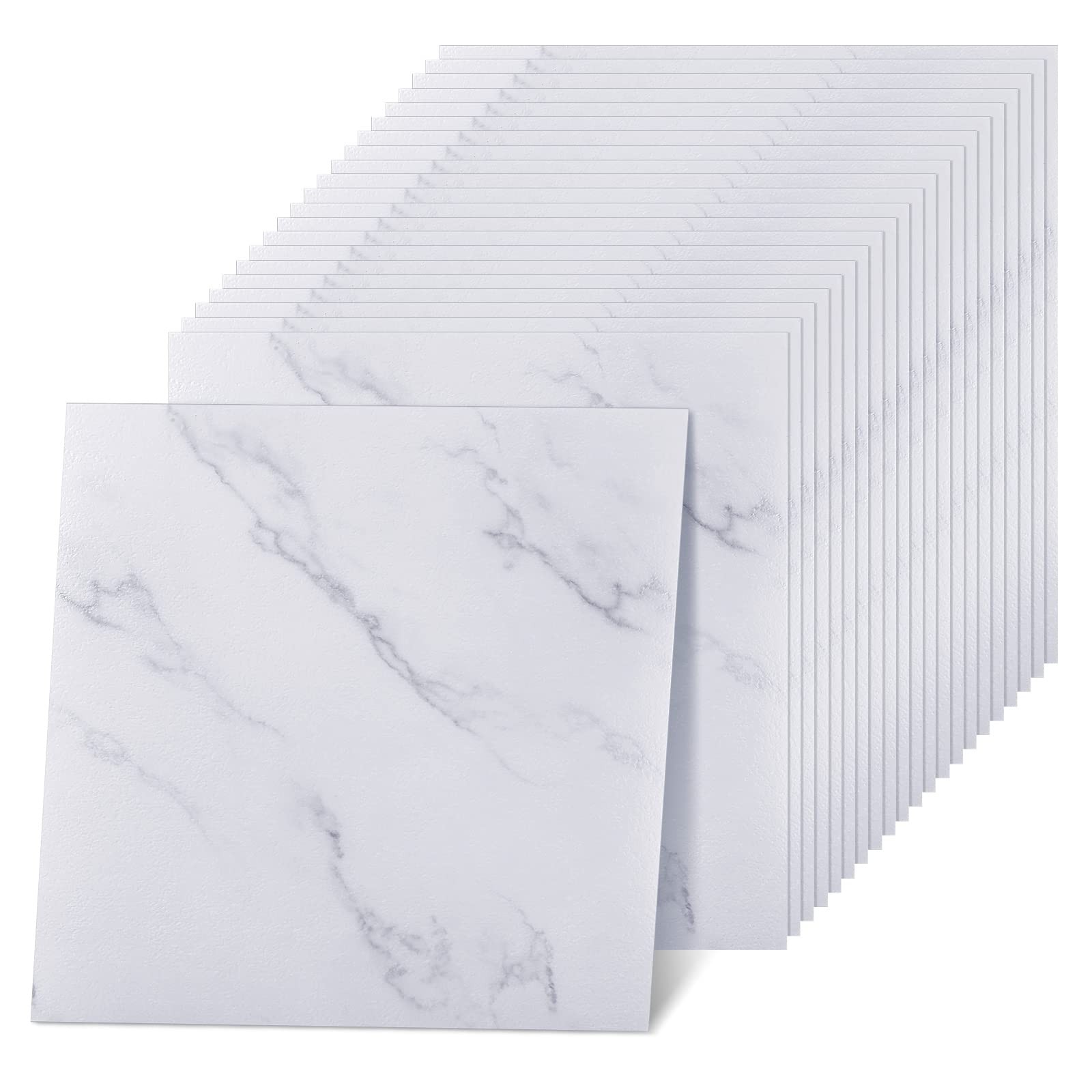 100Pcs Self Adhesive Peel and Stick Floor Tile 12 x 12 Inch Waterproof Vinyl …